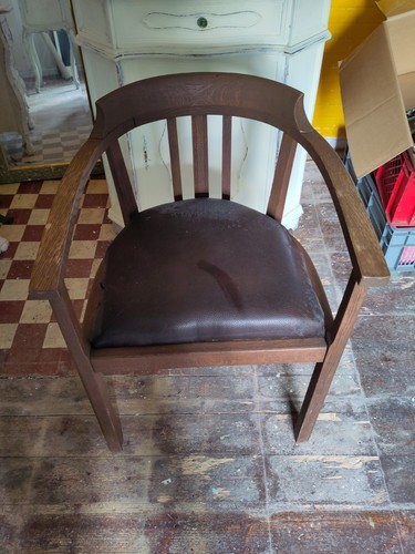Unrestaurierter armlehnstuhl - unrestaurierter,