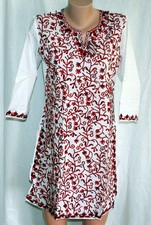 MIR Kleid weiss mit rot