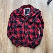 Brandit Hemd Bluse Karo Kariert Holzfäller S Schwarz Rot