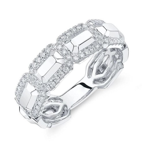 Geo cut diamantring 14k - geo,