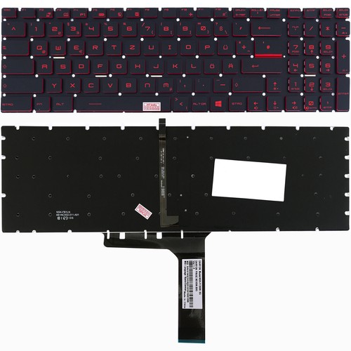 Tastatur mit rot - de,