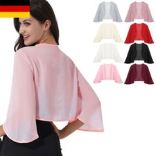 Damen Chiffon Offene Front 3/4