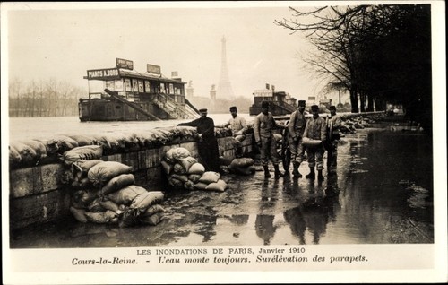 Postkarte paris viii cours - postkarte,