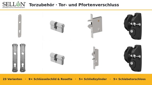 Torschloss zubehör - &,