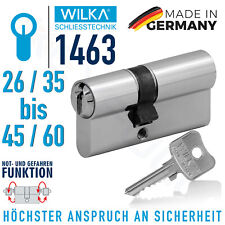 WILKA Türzylinder Schließzylinder Doppelzylinder Not Gefahr bis 50 Schlüssel