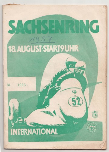 Sachsenring programm 1957 - 1957, ddr