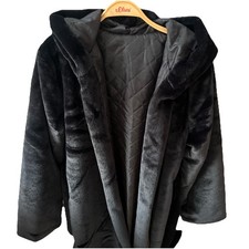 Kuscheliger Kunstfell Mantel Gr.42