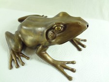 Frosch KrötenWasserspeie  Bronze Figur Deko.für Haus und Garten 23cm x11cm x22