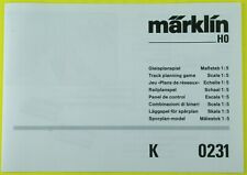 Anleitung für Märklin Spur H0 Gleisplanspiel 0231 ; (1)