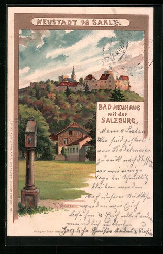 Künstler neustadt d - künstler-ak,