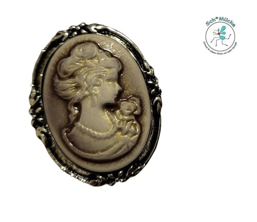 Brosche jugendstil gemme - brosche,