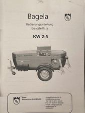 #38/27 Bagela KW 2-5 Ersatzteilliste parts list Ersatzteilbuch