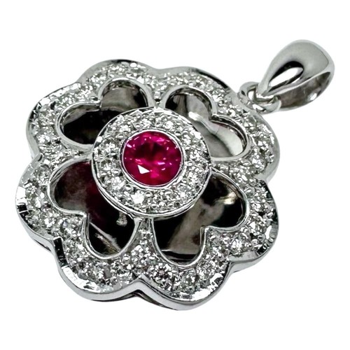 Rubin 19ct diamant 27ct - diamant, 0,27ct