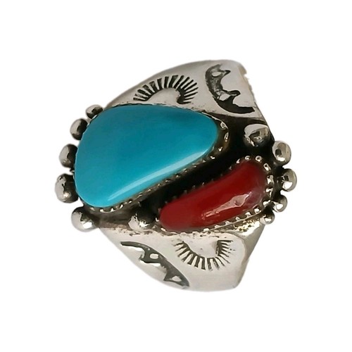 Prachtvoller navajo herrenring - navajo,