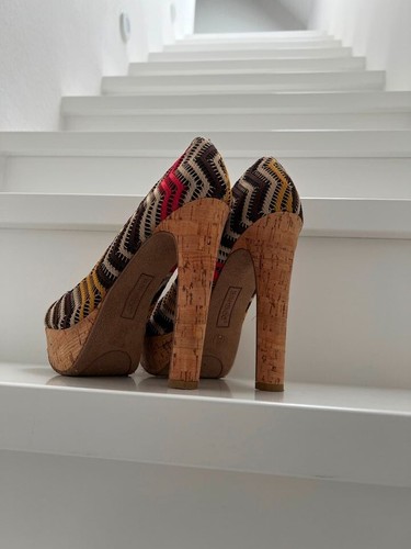 Bamboo high heels kork - high,