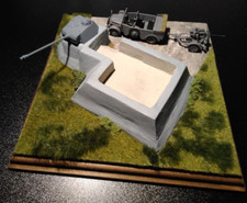 1:72,  1 Bunker mit Flakstand