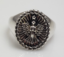 JAI by John Hardy Watch Over Me Sterlingsilber Schutzengel Ringgröße 7