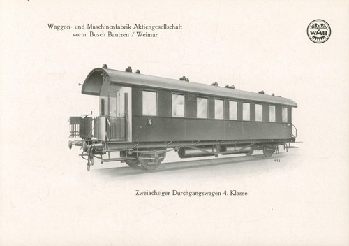 Zweiachsiger durchgangswagen - zweiachsiger,