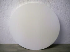 Tischplatte rund Weiss Durchmesser 80cm 25mm stark Besprechungstisch