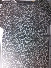 Leicht Durchsichtige Bluse Jake*S 40 Leopard Ozelot Gepard Wildtiermuster