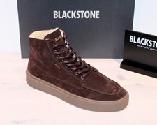 BLACKSTONE Wildleder Sneaker Lammfell Schnürer Boots - CG184 Coffee - Neu !