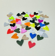 Neon Herz Anhänger - Charm für Halskette -  3D geduckt (PLA) - Eyecatcher Kette