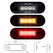 Led Umrissleuchte 12v 24v rot