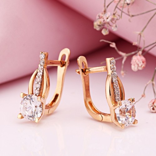 Ohrringe mit swarovski rose - mit,