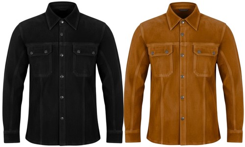 Herren lederhemd leder - herren, /
