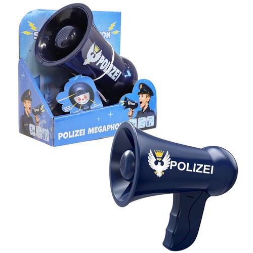 Megafon polizei mit sound und - polizei,
