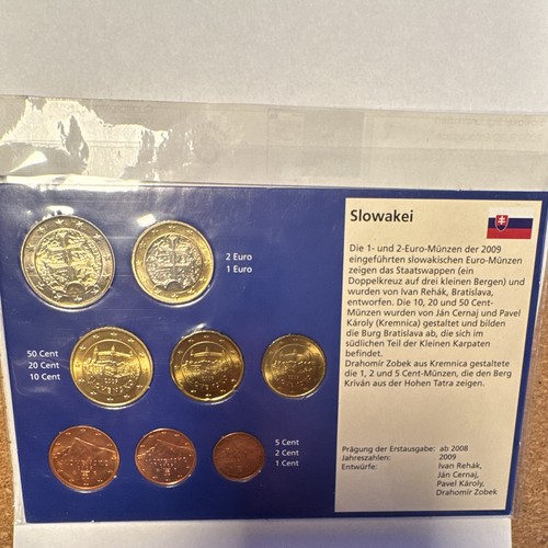 Slowakei euro kursmünzensatz - slowakei, euro-kursmünzensatz