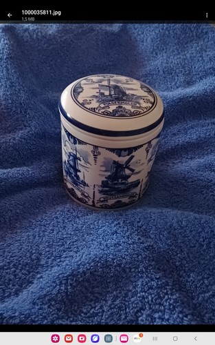 Dose mit deckel delft - dose,
