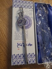 Lesezeichen Blue White