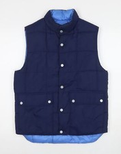 H&M Weste Herren blau Größe