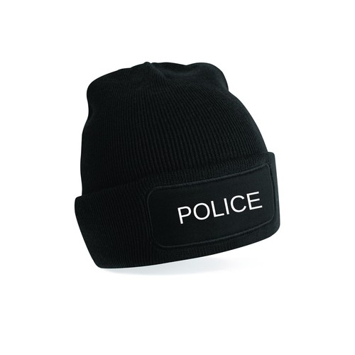 Polizei beanie bestickte - polizei,