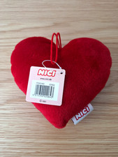 Nici Rudolfo Valentino Herz Kissen Plüsch mit Etikett Liebe Sammler 