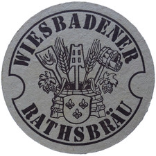 ALTER BIERDECKEL Wiesbadener