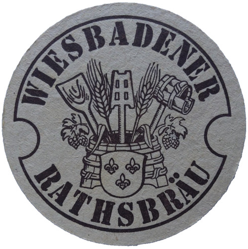 Alter bierdeckel wiesbadener - alter,