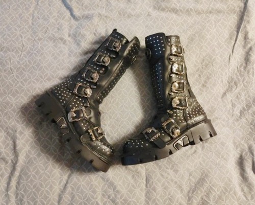 New rock stiefel mit nieten - mit,