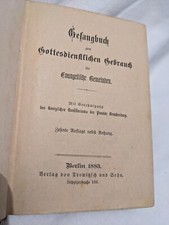 Evangelisches Gesangbuch Berlin 1883 antik 