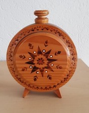 Hirtenflasche Feldflasche Holzflasche 70er Jahre Trinkflasche Folklore-Deko 