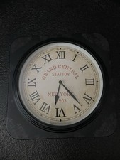 Wanduhr Metall Landhaus Shabby Style Schwarz Industrial