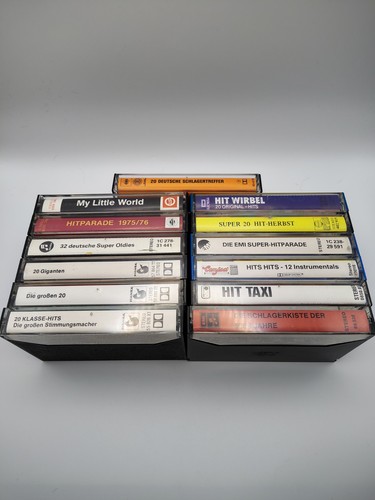 Konvolut 13x musikkassetten - konvolut,