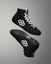 RUDIS INTERNATIONAL Schwarz/Weiß Wrestling-Schuhe Boxen MMA Kampfsportschuhe