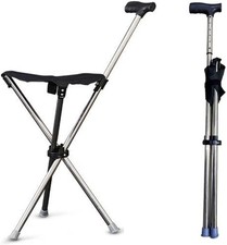 Klappbarer gehstock mit - mit, sitz