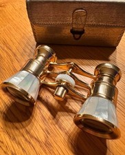 Opernglas Perlmutt mit Tasche