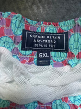 Vilebrequin St.Tropez Moorea Modell schöne Hawaii Floral Motiv Badeshorts  Gr.XL