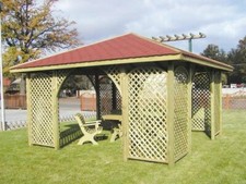 GARTENLAUBE HOLZ PAVILLON