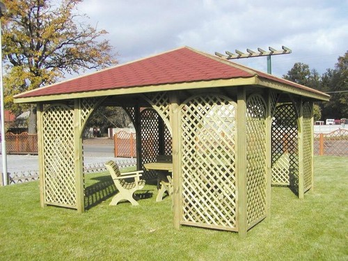 Gartenlaube holz pavillon - gartenlaube,