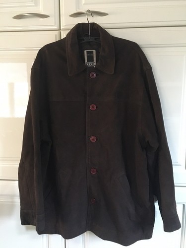 Große braune cecil lederjacke - große,